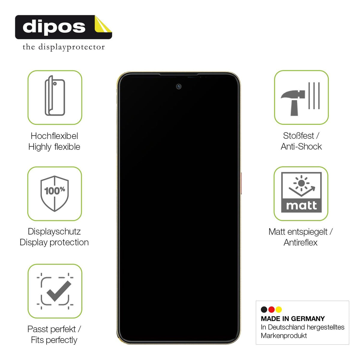 2x Full Cover matte Film for ZTE Nubia Neo 3 5G Screen Protector Anti-Shock