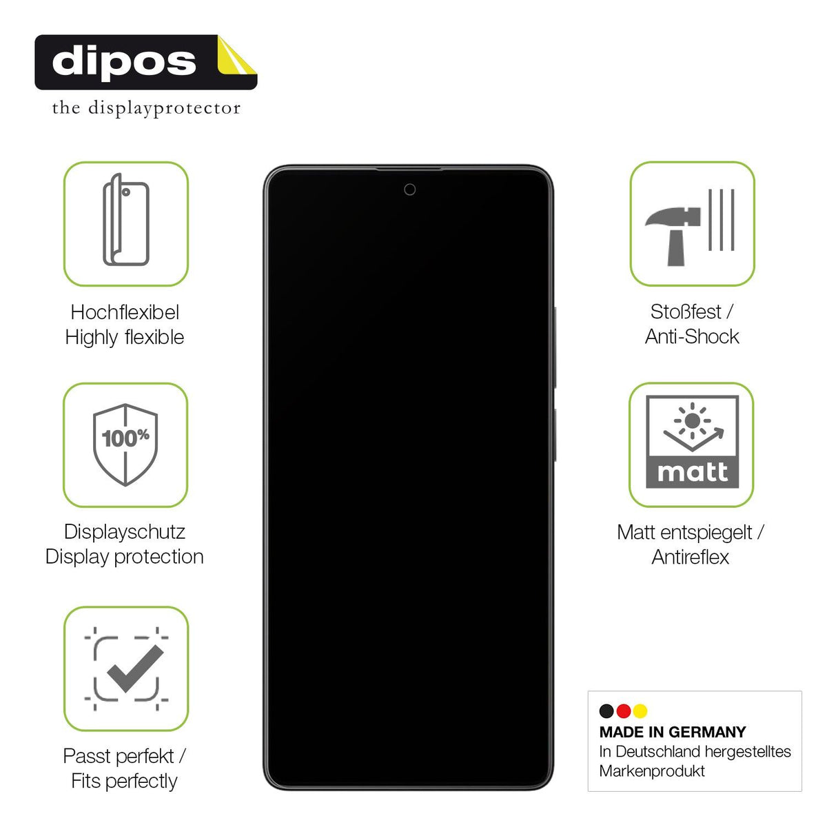 2x Full Cover matte Film for Xiaomi Poco M6 Pro 4G Screen Protector Anti-Shock