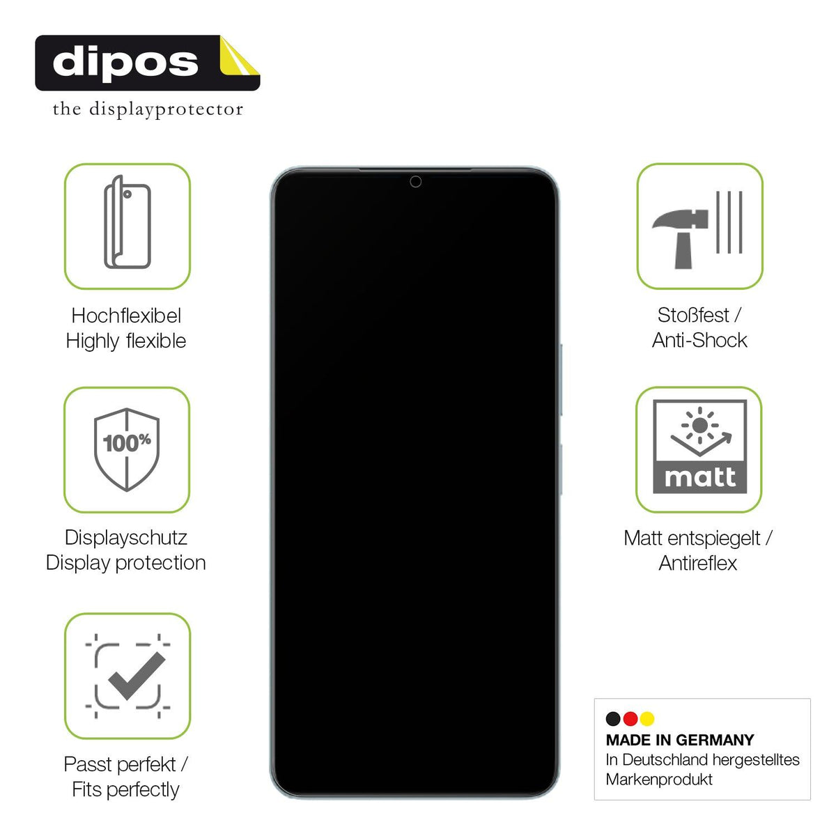 2x Full Cover matte Film for Vivo Y50i Screen Protector Anti-Shock