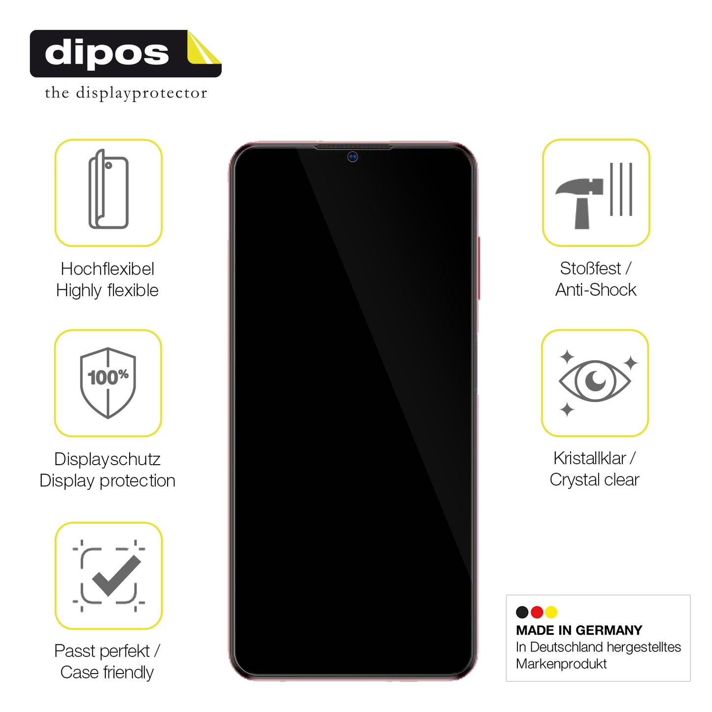 2x 3D Full Cover Schutzfolie für ZTE Blade V40 Vita