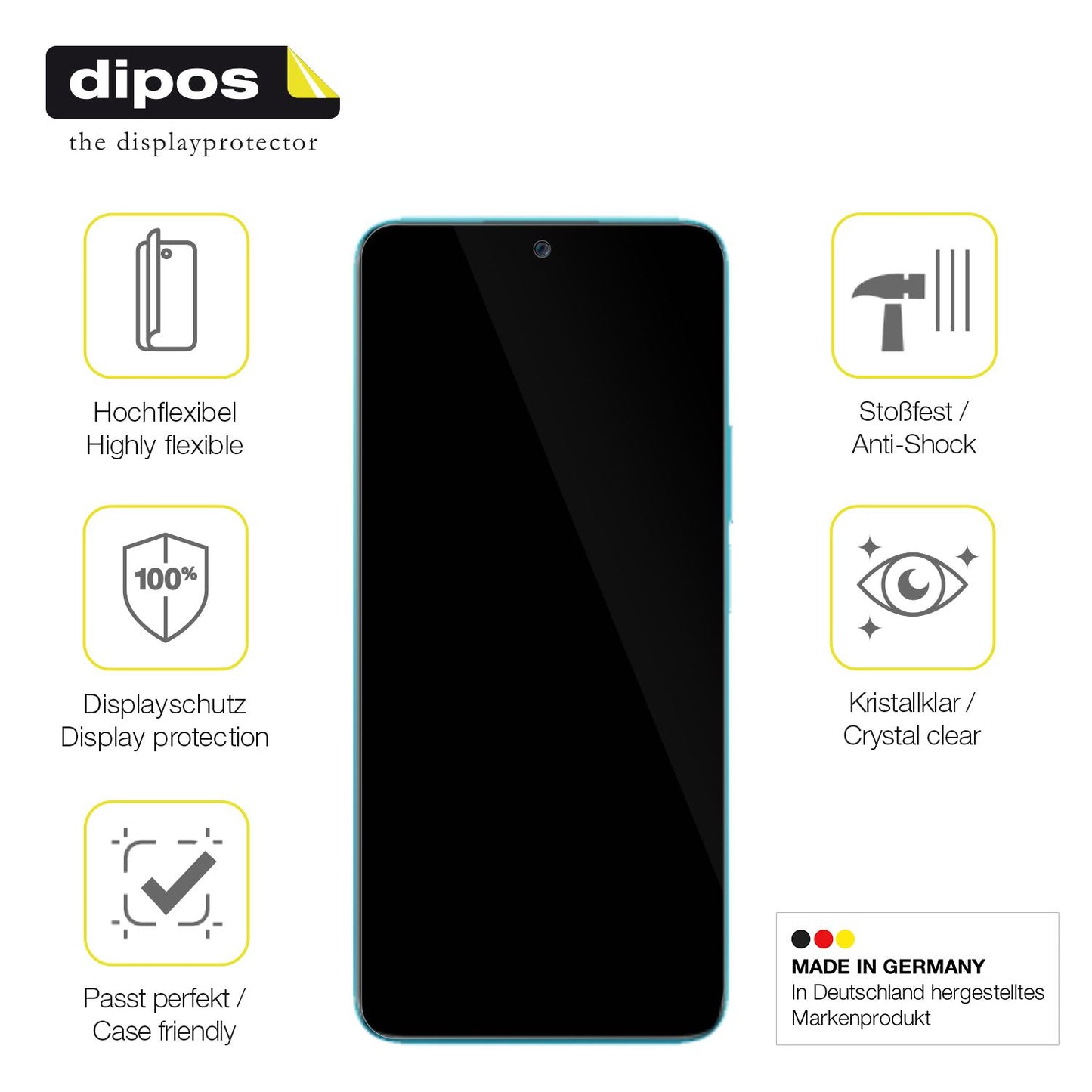 dipos FLEX 2x Clear Screen Protector for Honor 90 Lite