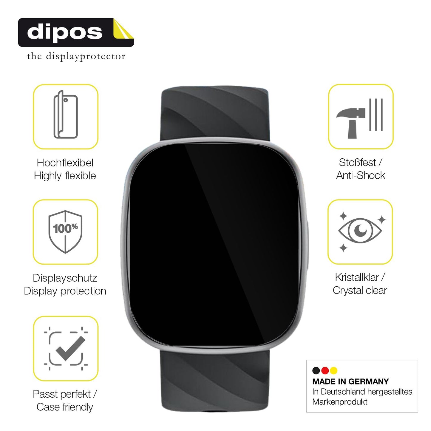 2x Screen Protector for Catgiff S60K Protective Film covers 100% dipos Flex