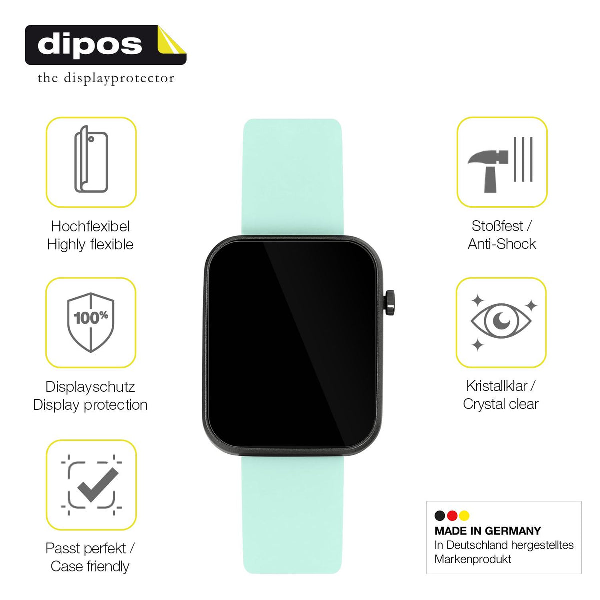 2x Screen Protector for Tikkers Series 13 Protective Film covers 100% dipos Flex