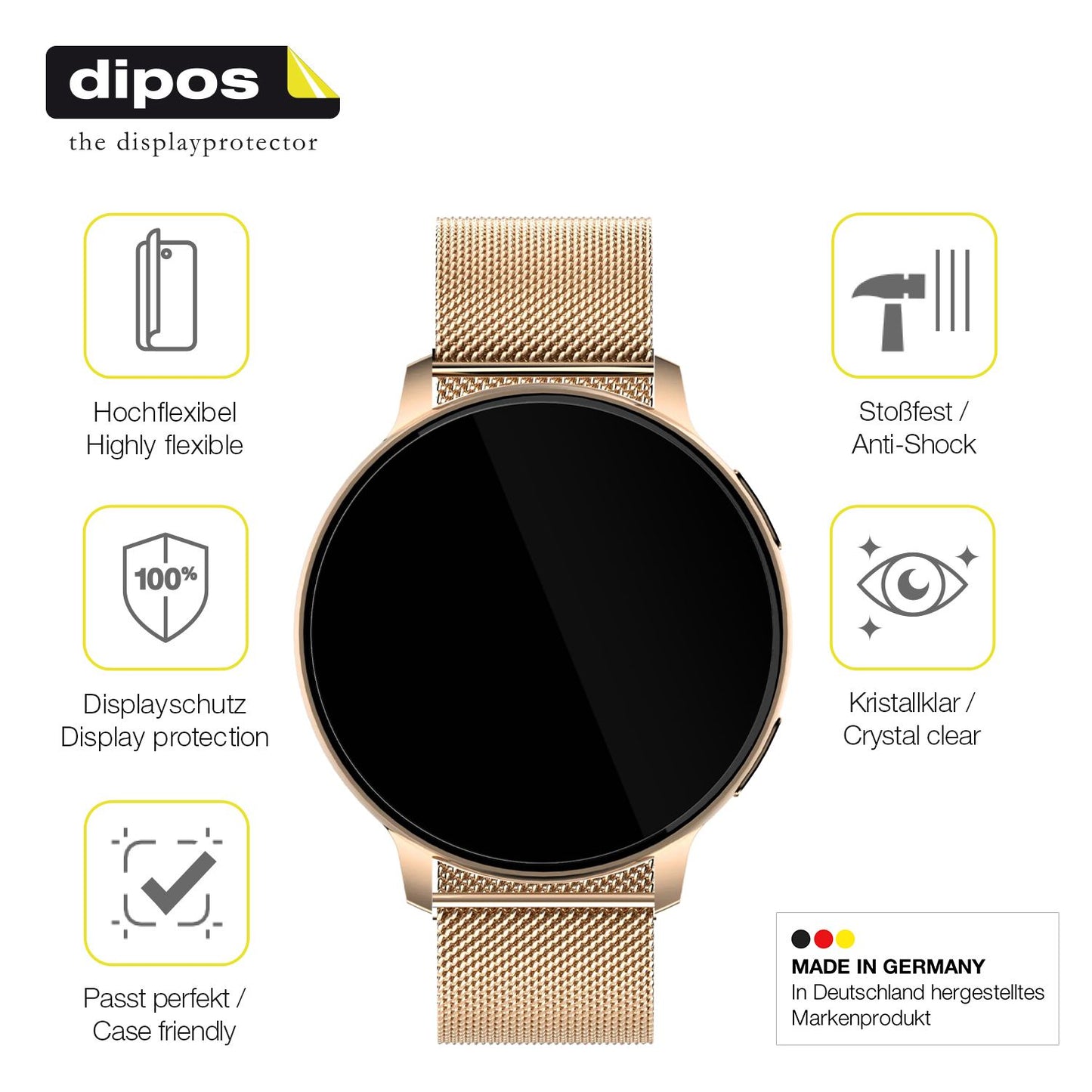 2x Screen Protector for Sloksfil 1.39 Zoll Smartwatch Protective Film covers