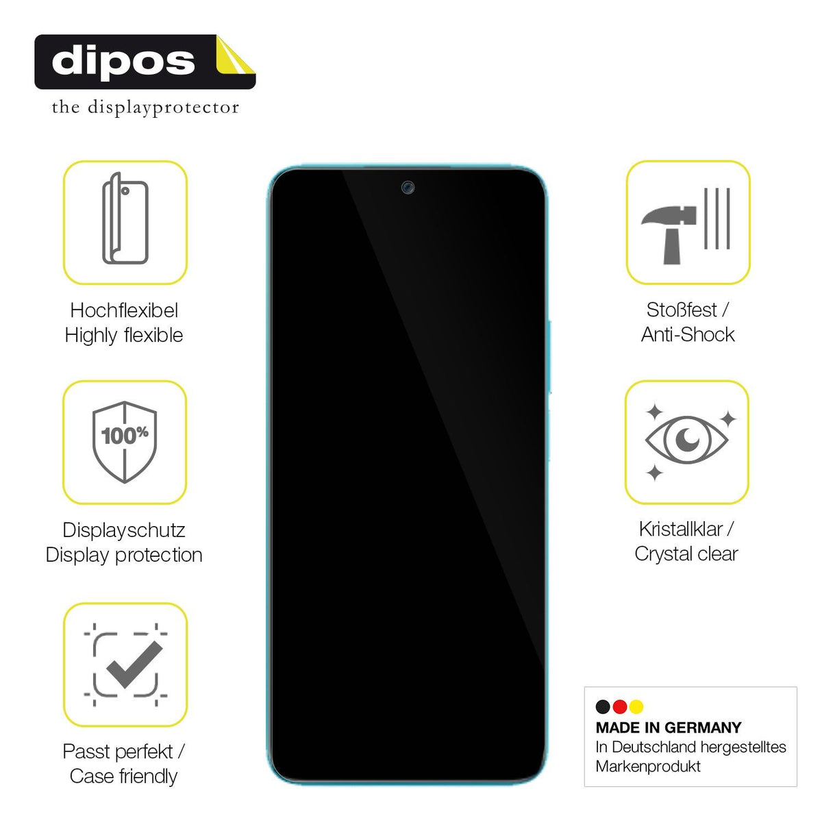 dipos FLEX 2x Clear Screen Protector for Honor 90 Lite