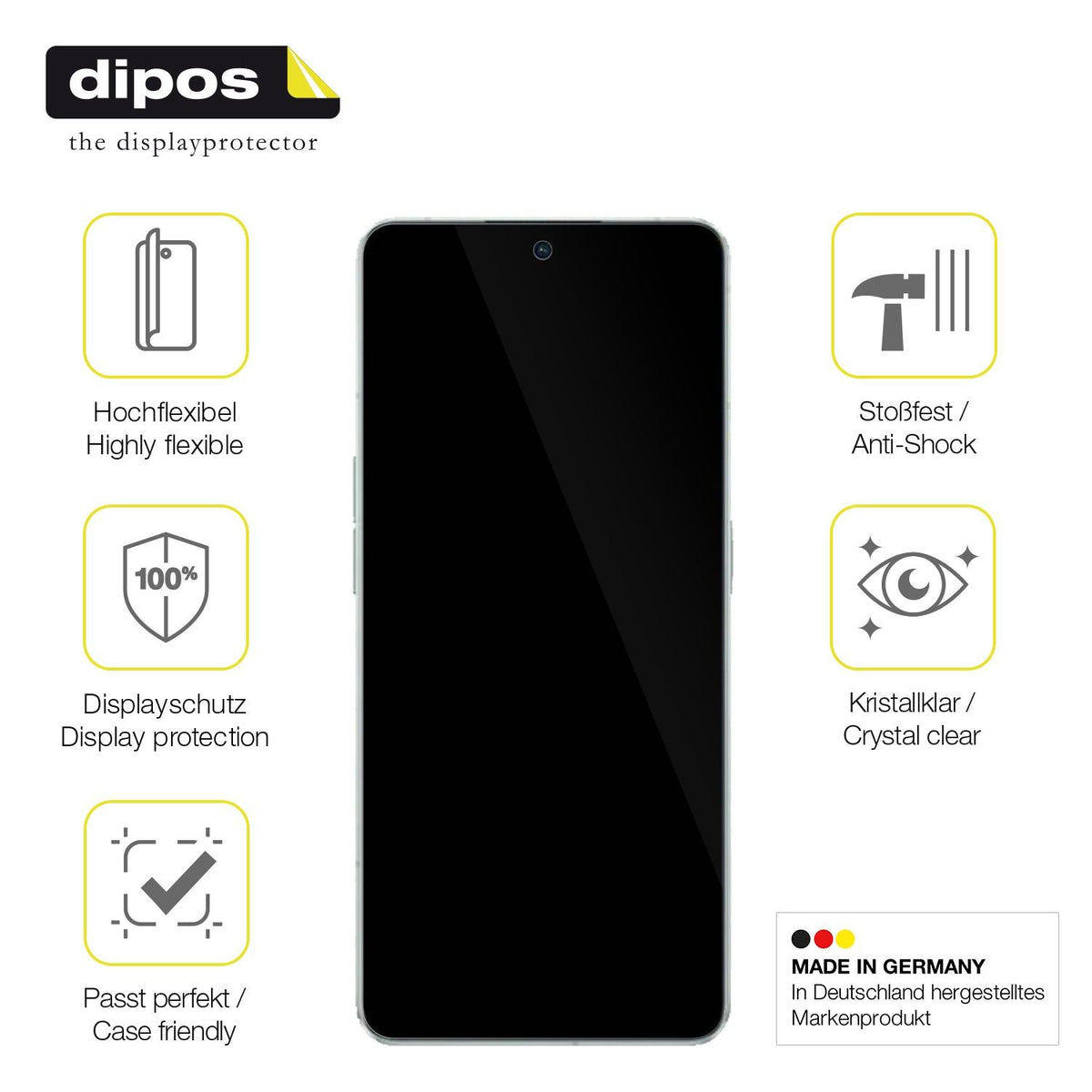3x Screen Protector for Oppo Reno8 Pro Plus Protective Film covers 100% dipos