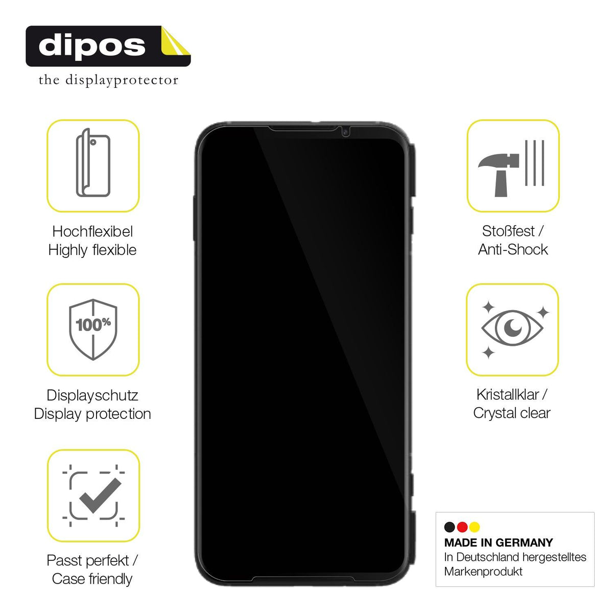 3x Screen Protector for Xiaomi Blackshark 3 Pro Protective Film covers 100%