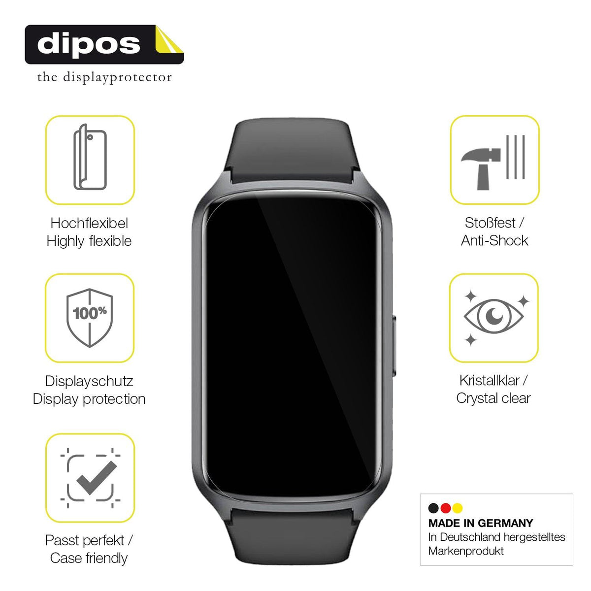 2x Screen Protector for Sanorum Smartwatch 1.47 Zoll Protective Film covers