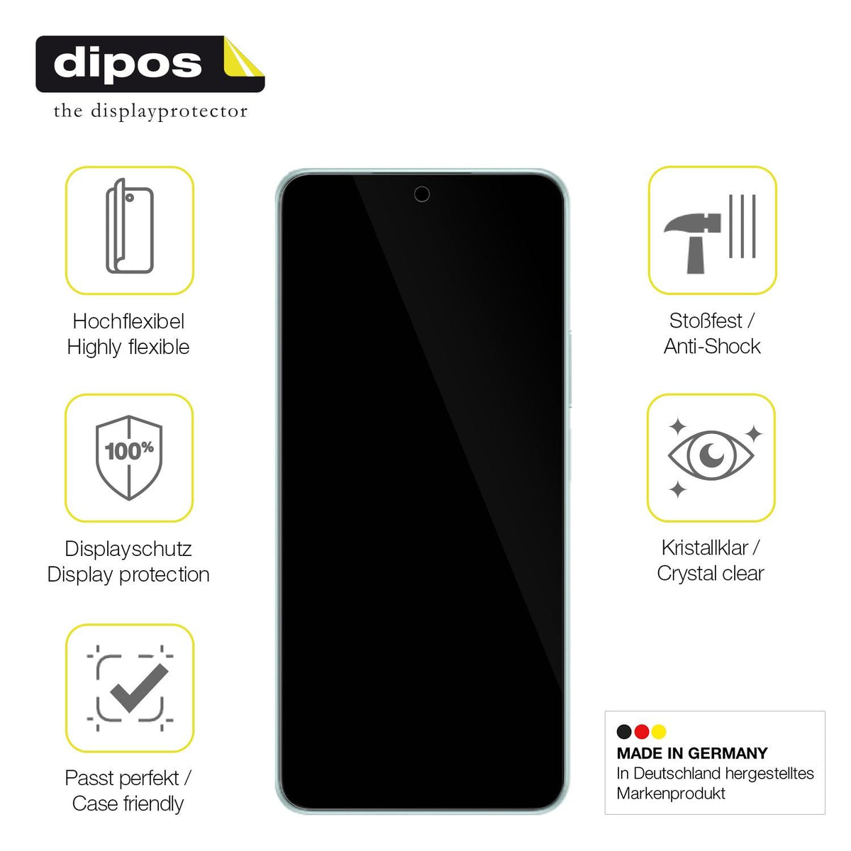 2x Screen Protector for Honor X9c Smart Protective Film covers 100% dipos Flex