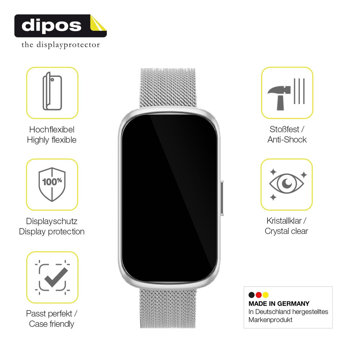 2x Screen Protector for Naixues CS5 1.47 Zoll Protective Film covers 100% dipos