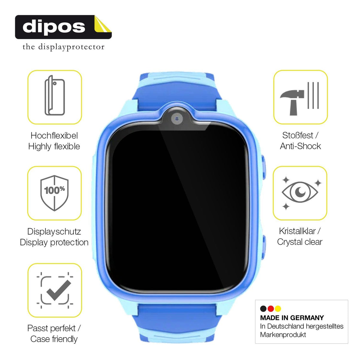 2x Screen Protector for Blackview Z10 Smartwatch 1.83 Zoll Protective Film