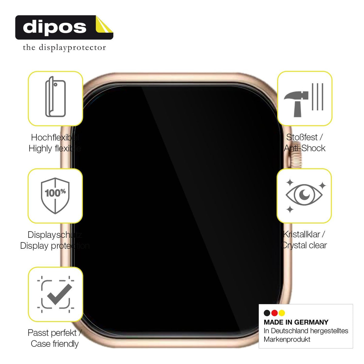 2x Screen Protector for Livlov QX7PRO Protective Film covers 100% dipos Flex