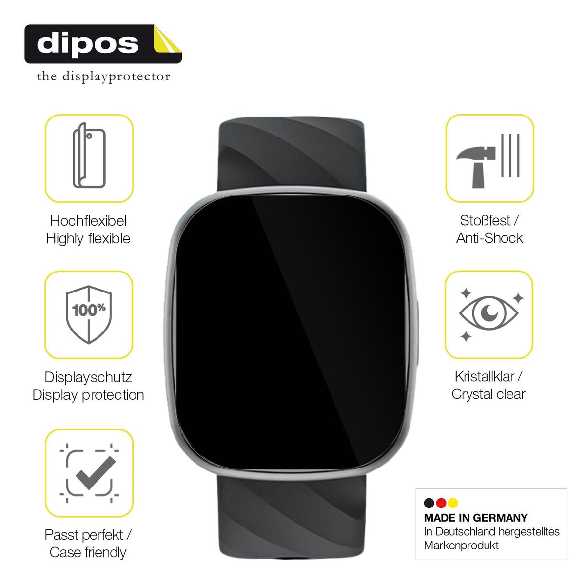 2x Screen Protector for Catgiff S60K Protective Film covers 100% dipos Flex