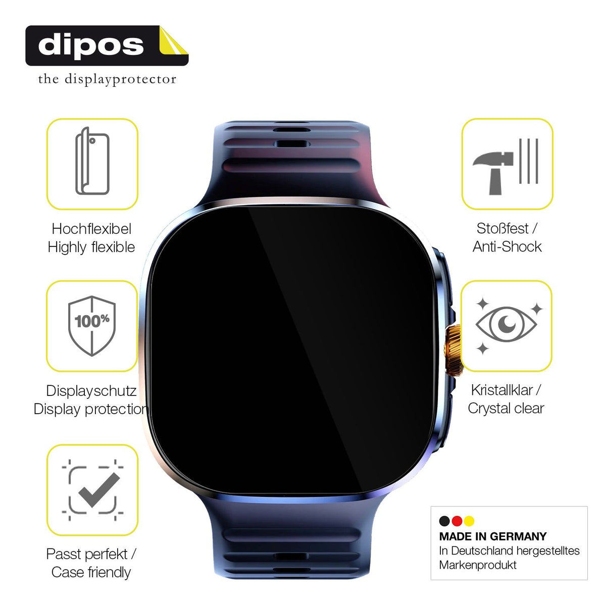 2x Screen Protector for Rogbid Model S Protective Film covers 100% dipos Flex