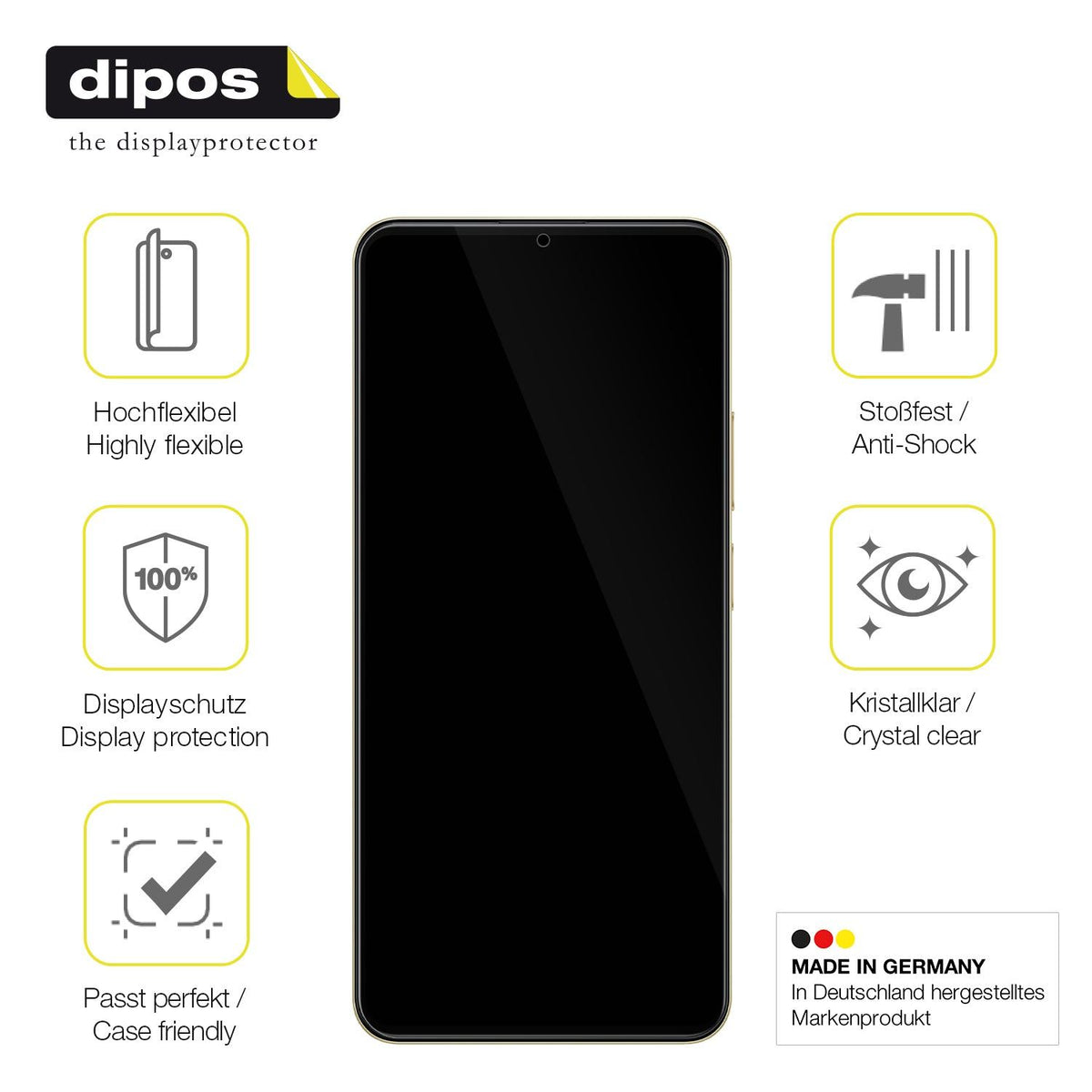 2x Screen Protector for Realme Note 70T 4G Protective Film covers 100% dipos