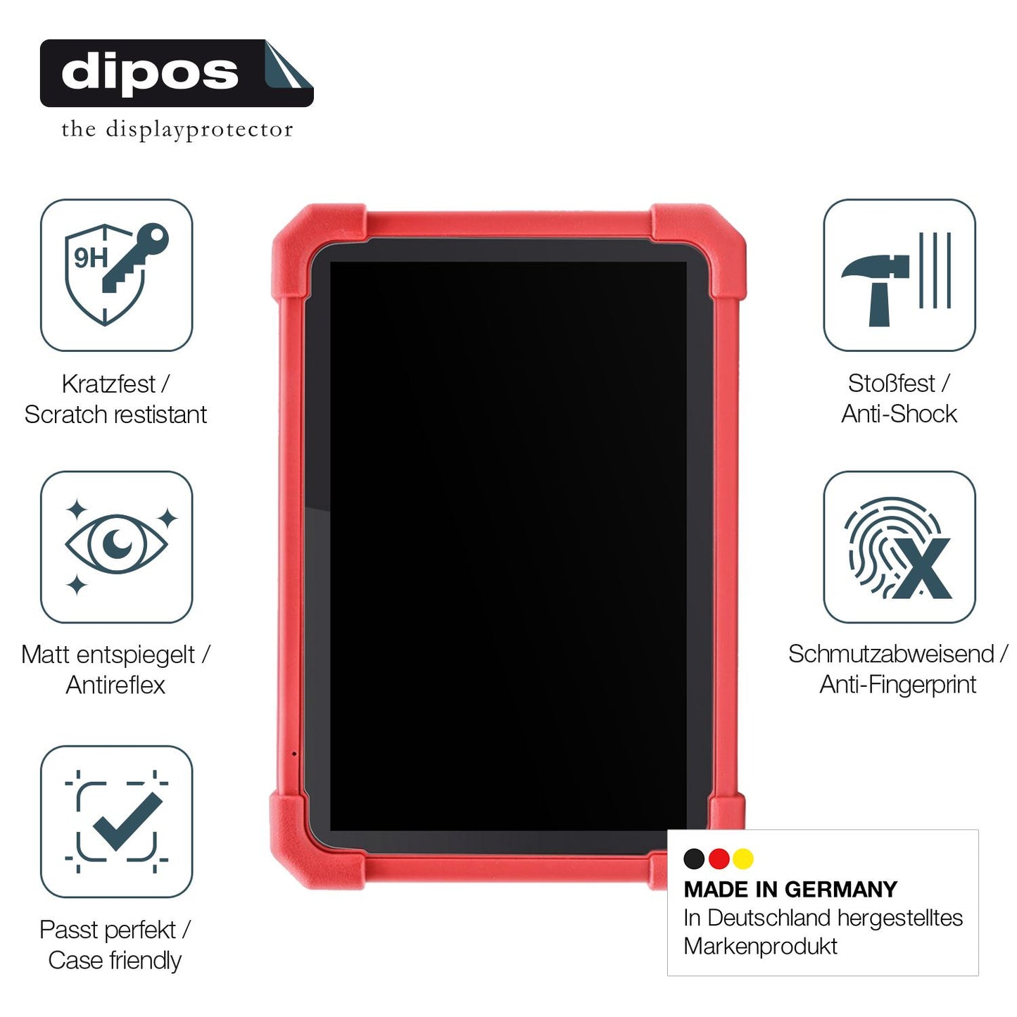 2x Screen Protector for Launch X-431 Euro Link matte Flexible Glass 9H dipos