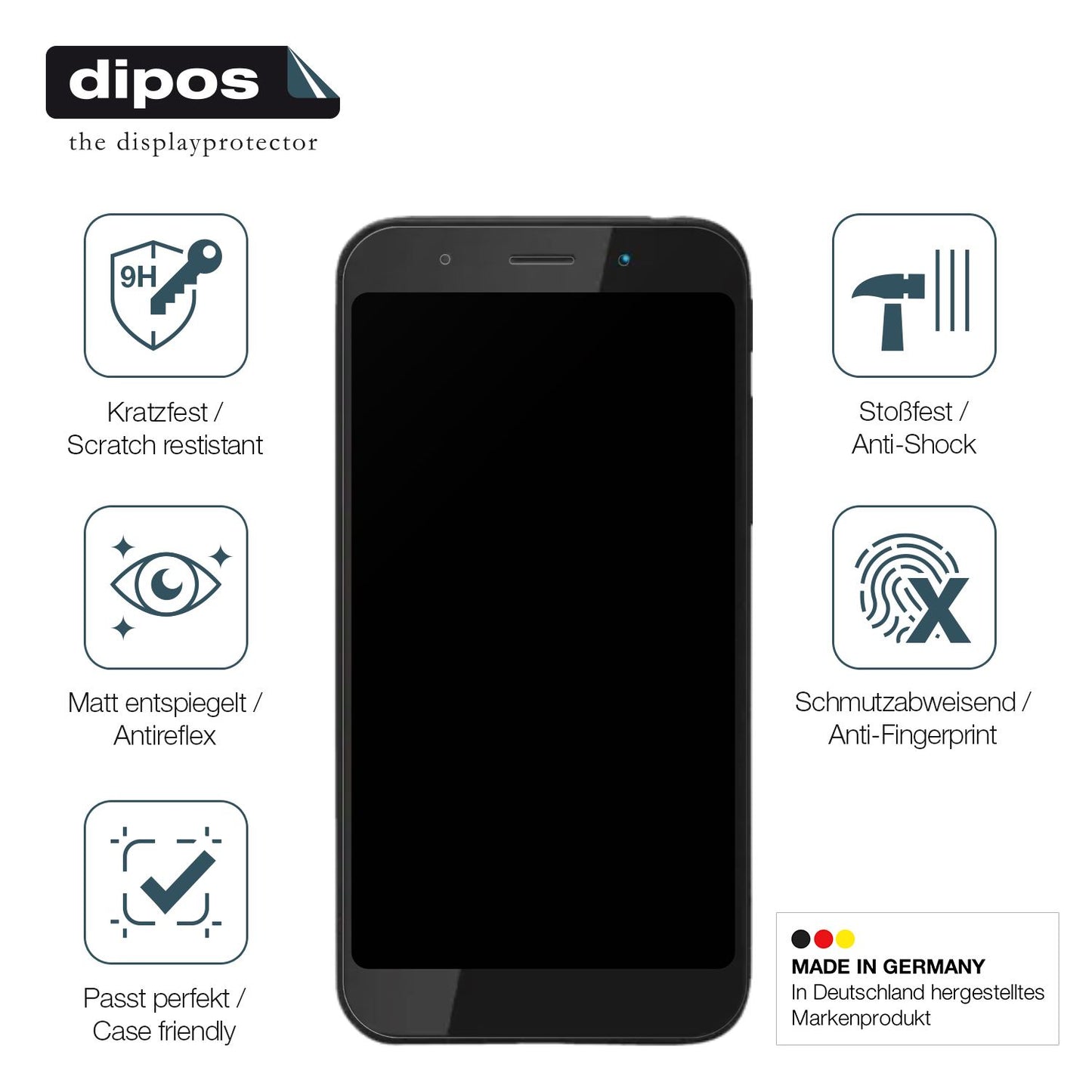 2x Screen Protector for Shift Shift5me matte Flexible Glass 9H dipos