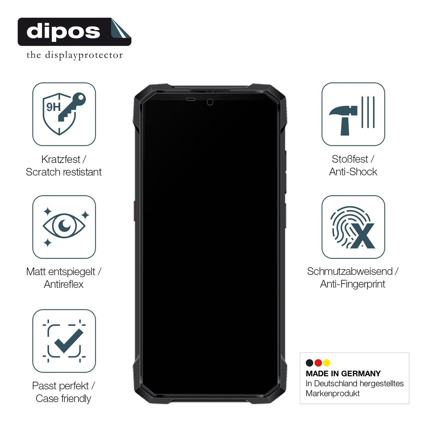 2x Screen Protector for Sigma X-treme PQ57 matte Flexible Glass 9H dipos