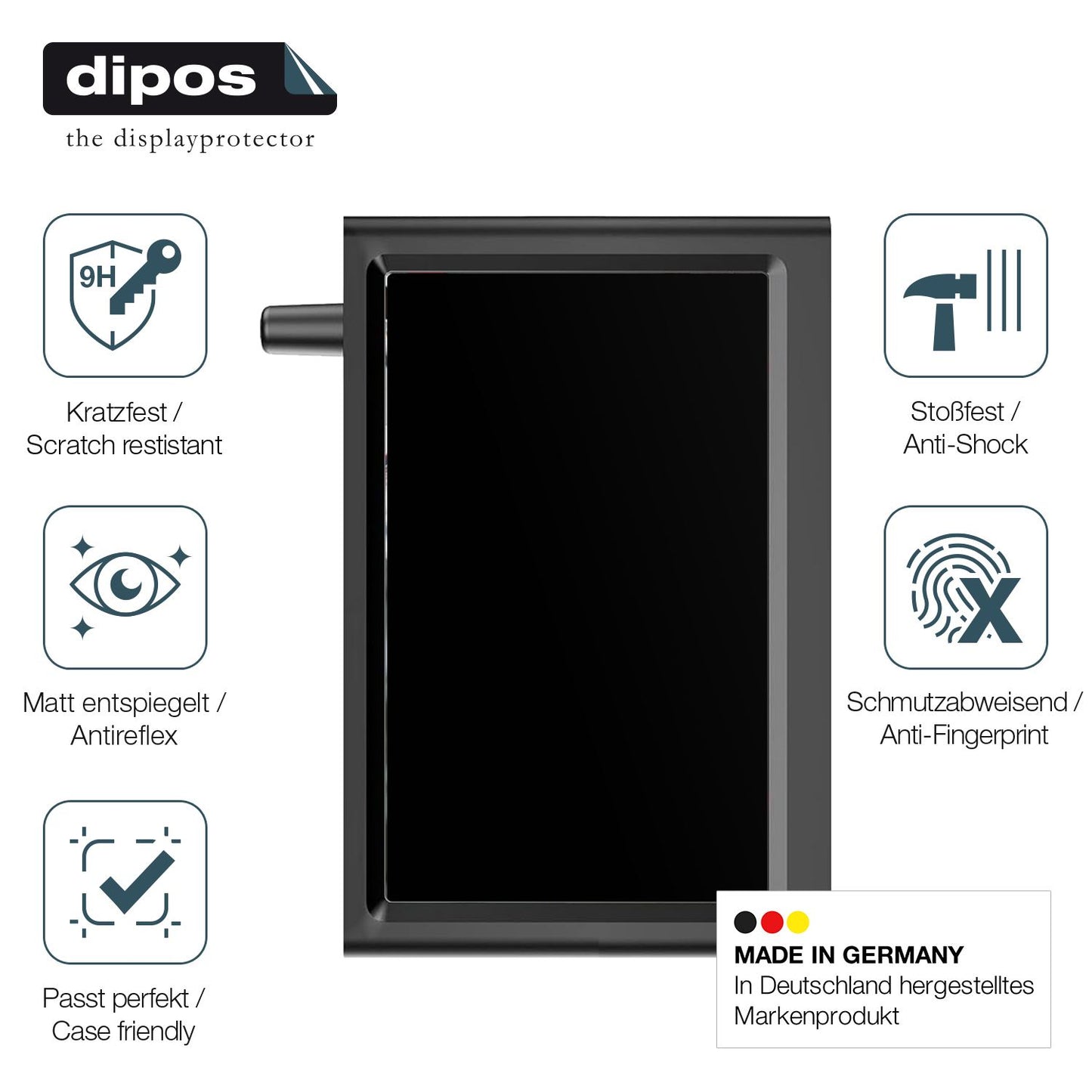2x Screen Protector for AUTO-VOX Solar1PRO matte Flexible Glass 9H dipos