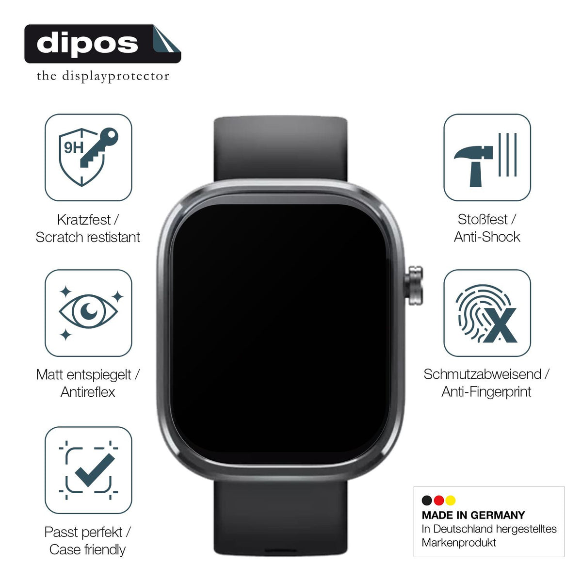 2x Screen Protector for Mibro C4 matte Flexible Glass 9H dipos