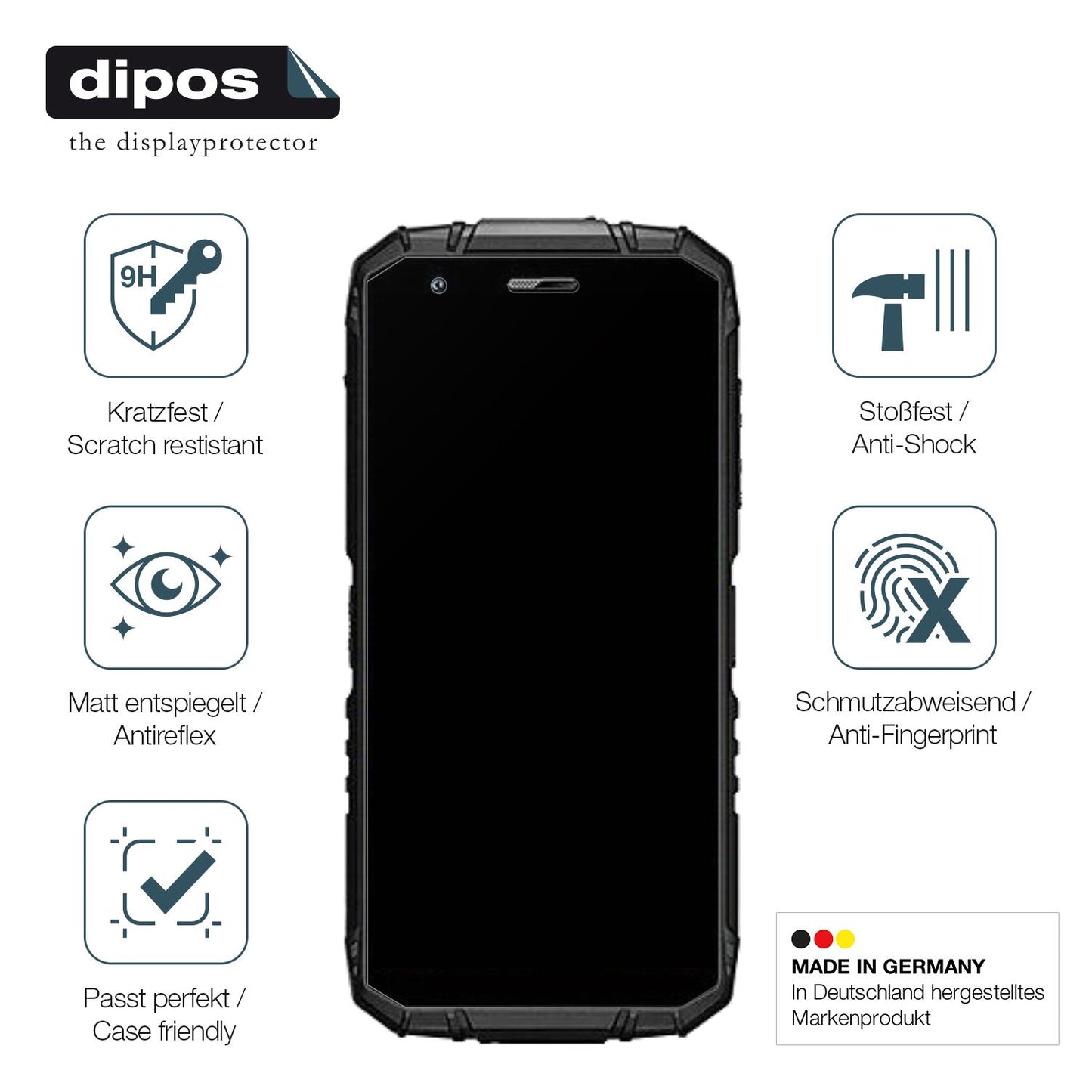 2x Screen Protector for Doogee S41 Max matte Flexible Glass 9H dipos
