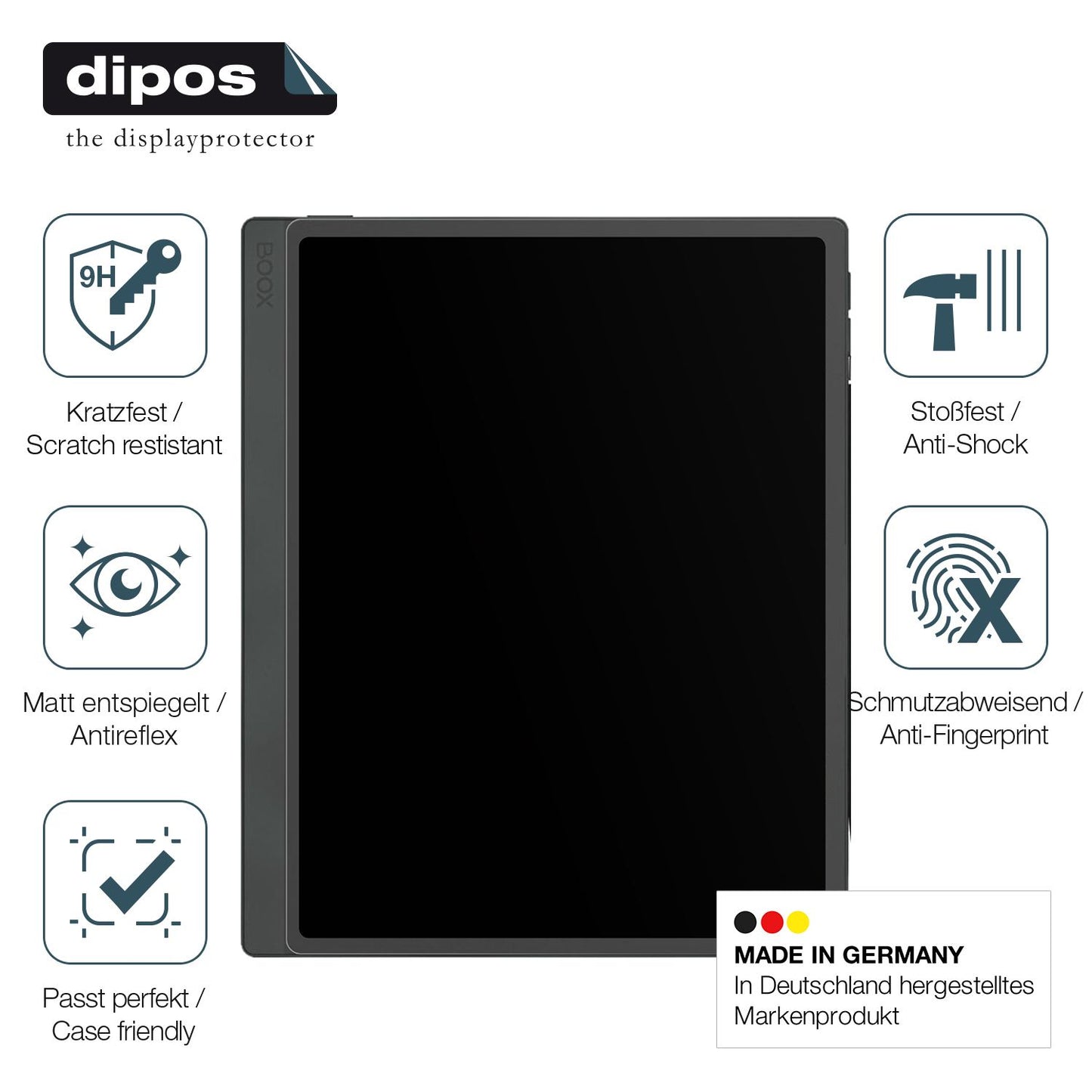 2x Screen Protector for Onyx Boox Tab Ultra C Pro matte Flexible Glass 9H dipos