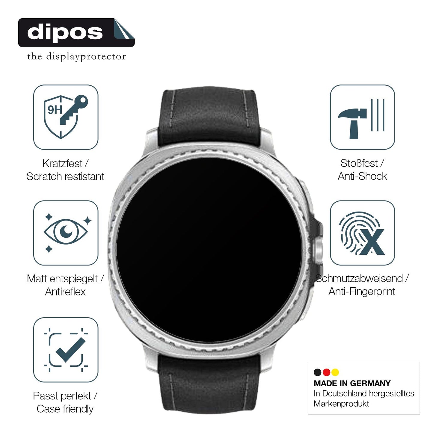 2x Screen Protector for Samsung Galaxy Watch8 Classic 46mm matte Flexible Glass