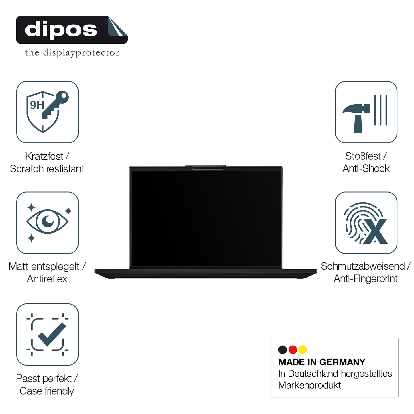 2x Screen Protector for Lenovo ThinkPad T16 Gen4 matte Flexible Glass 9H dipos