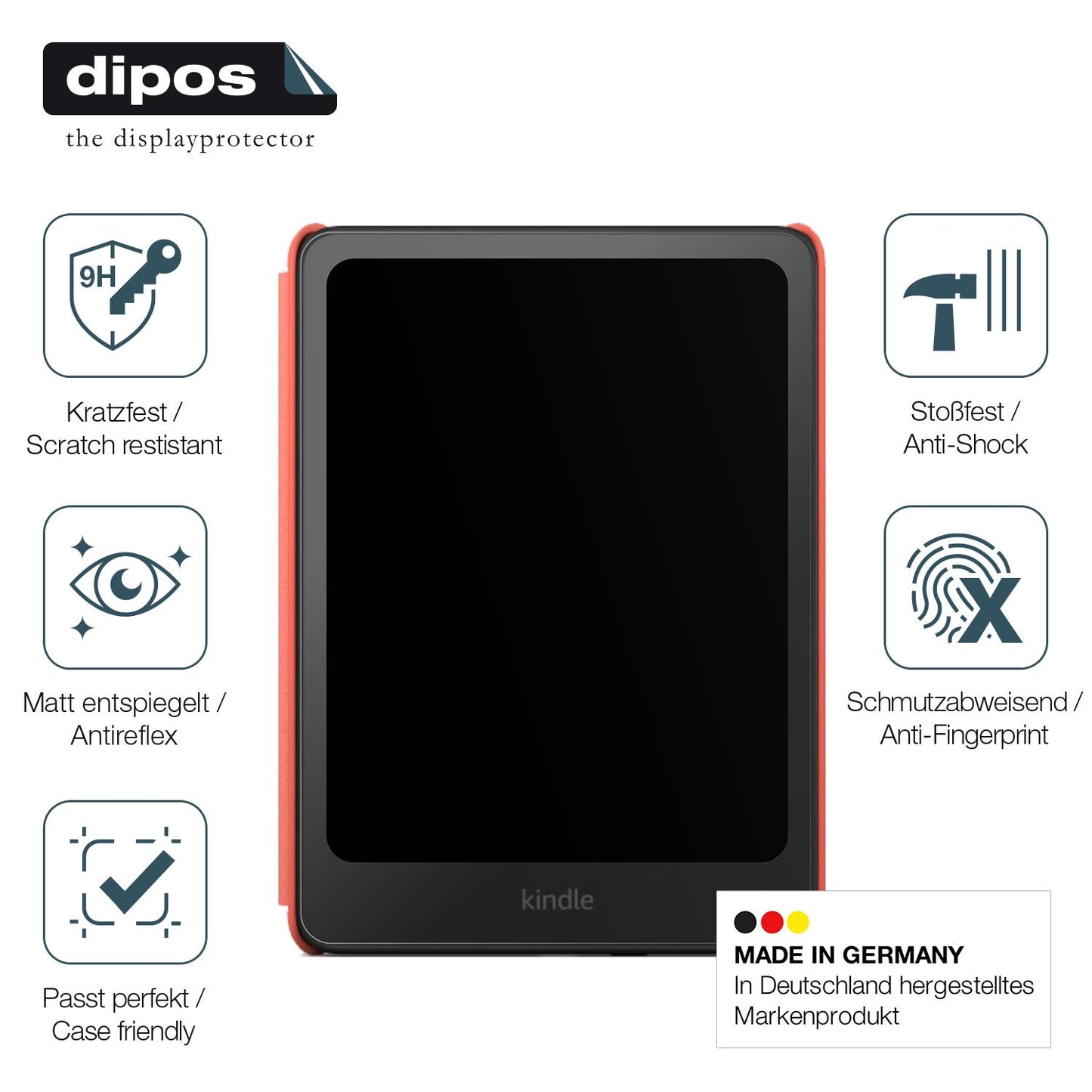 2x Screen Protector for Amazon Kindle Colorsoft Kids matte Flexible Glass 9H