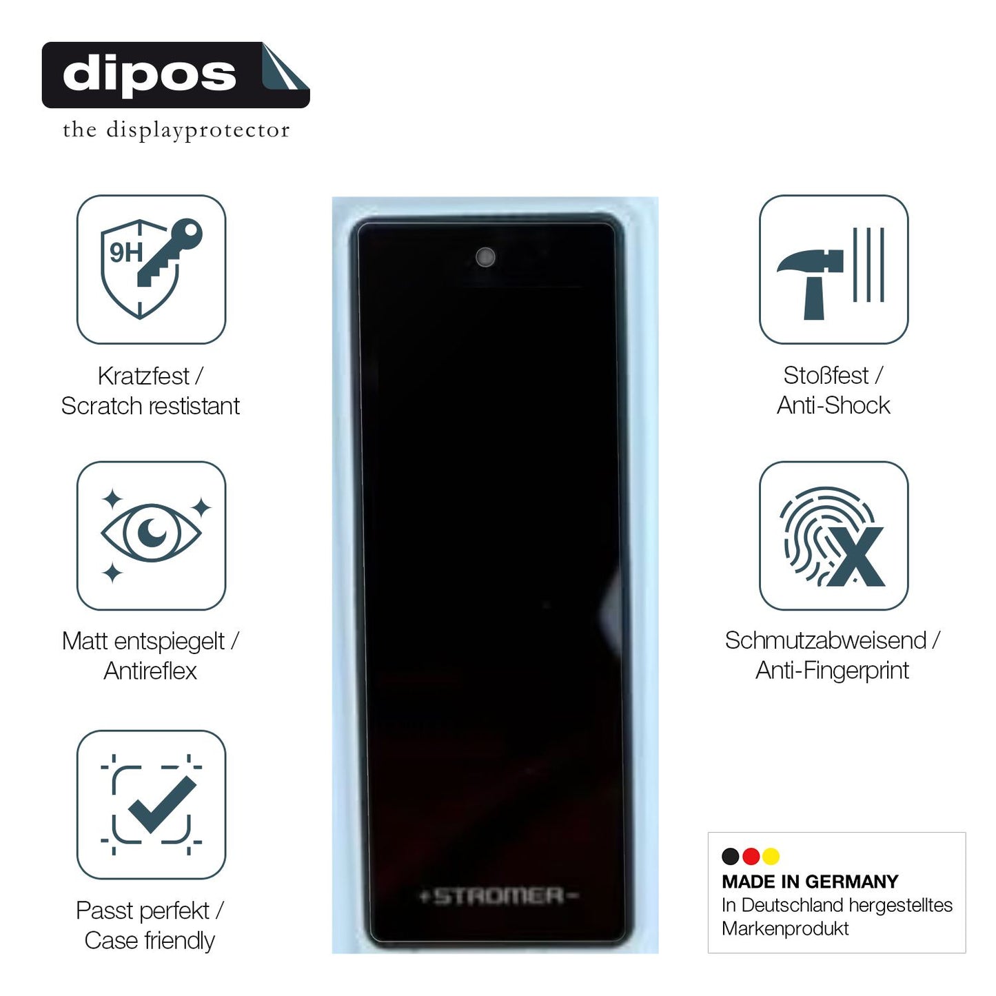 2x Screen Protector for Stromer ST3 Omni matte Flexible Glass 9H dipos
