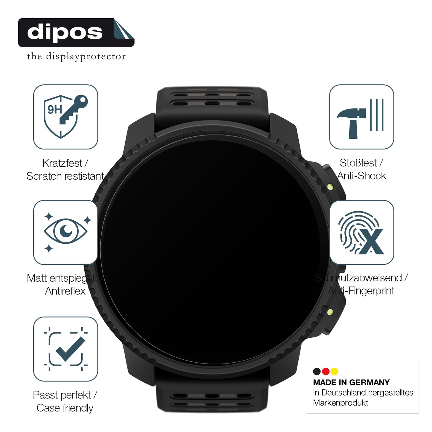 2x Screen Protector for Suunto Vertical 2 matte Flexible Glass 9H dipos