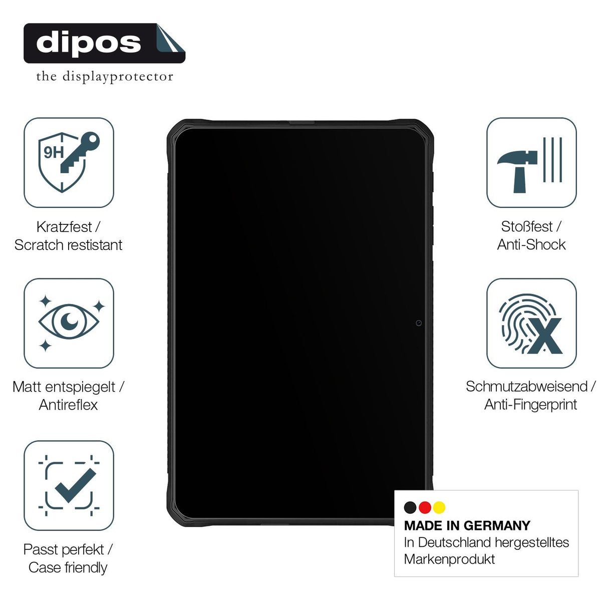 2x Screen Protector for Doogee R10 matte Flexible Glass 9H dipos