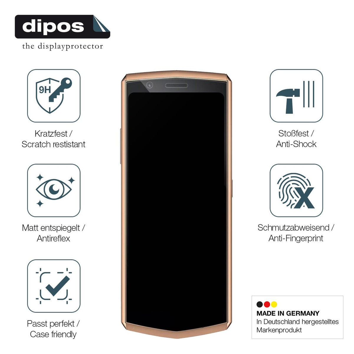2x Screen Protector for Cubot Pocket 3 matte Flexible Glass 9H dipos