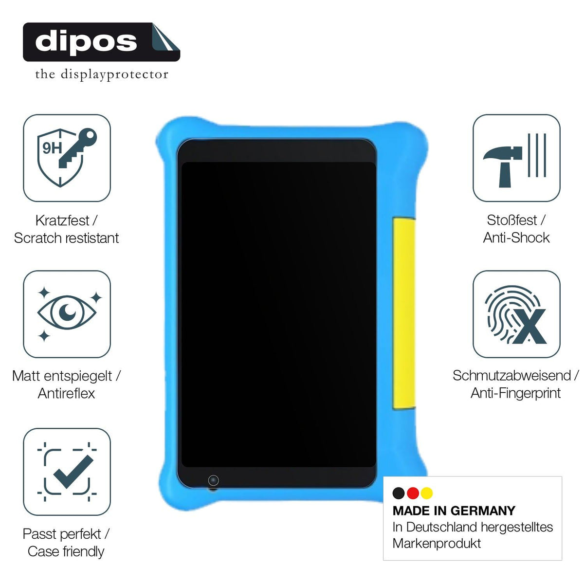 2x Screen Protector for HotLight Kinder Tablet 7 Zoll matte Flexible Glass 9H