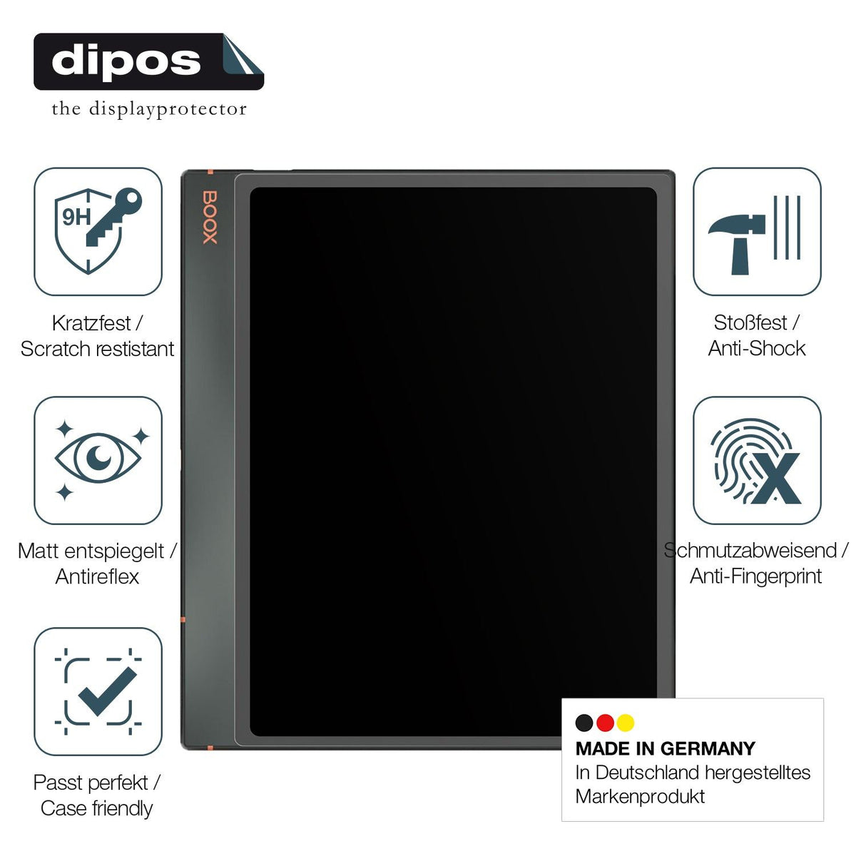 2x Screen Protector for Onyx Boox Note Air3 matte Flexible Glass 9H dipos