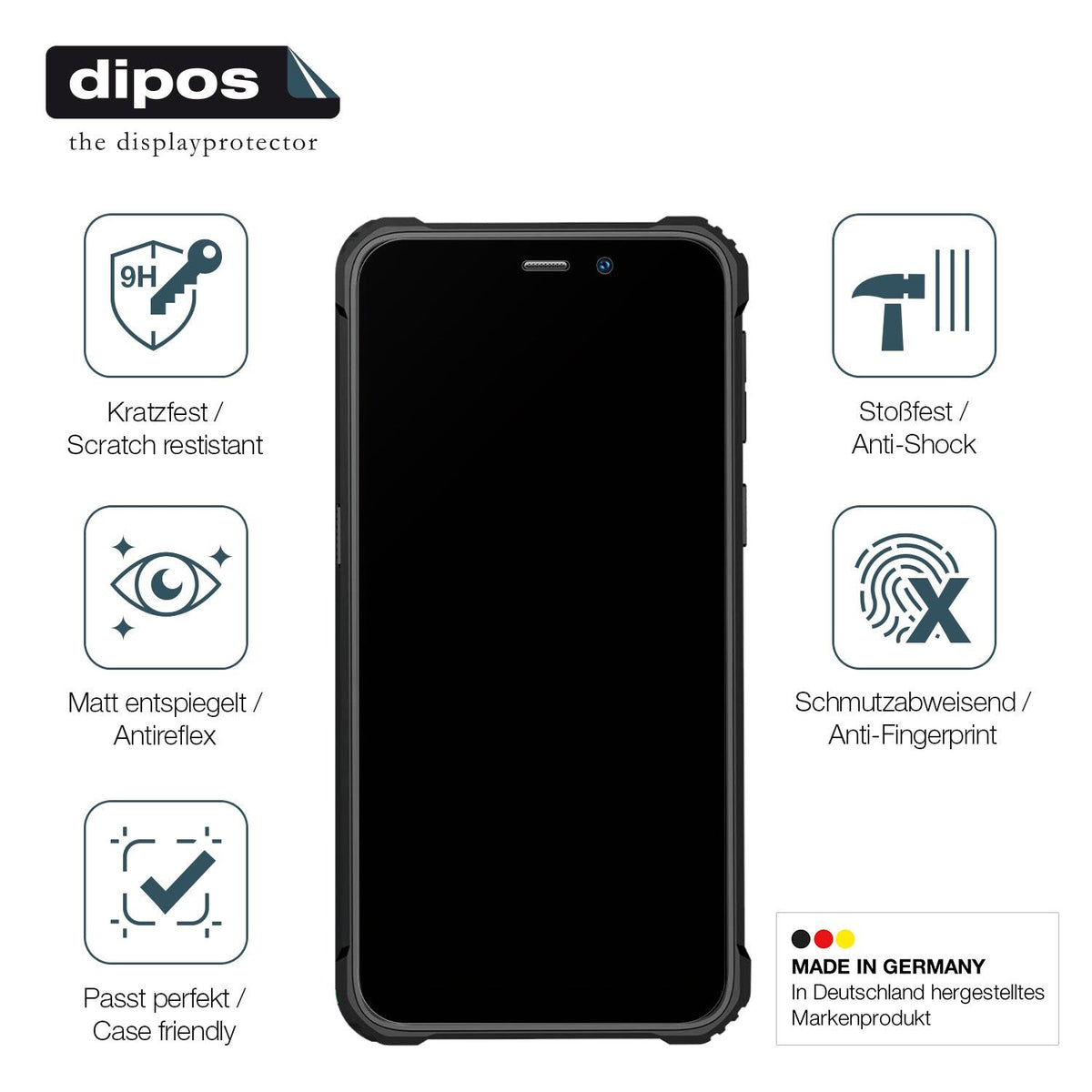 2x Screen Protector for Oukitel G2 matte Flexible Glass 9H dipos