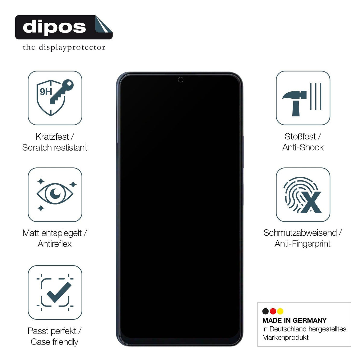 2x Screen Protector for Blackview Color 8 matte Flexible Glass 9H dipos
