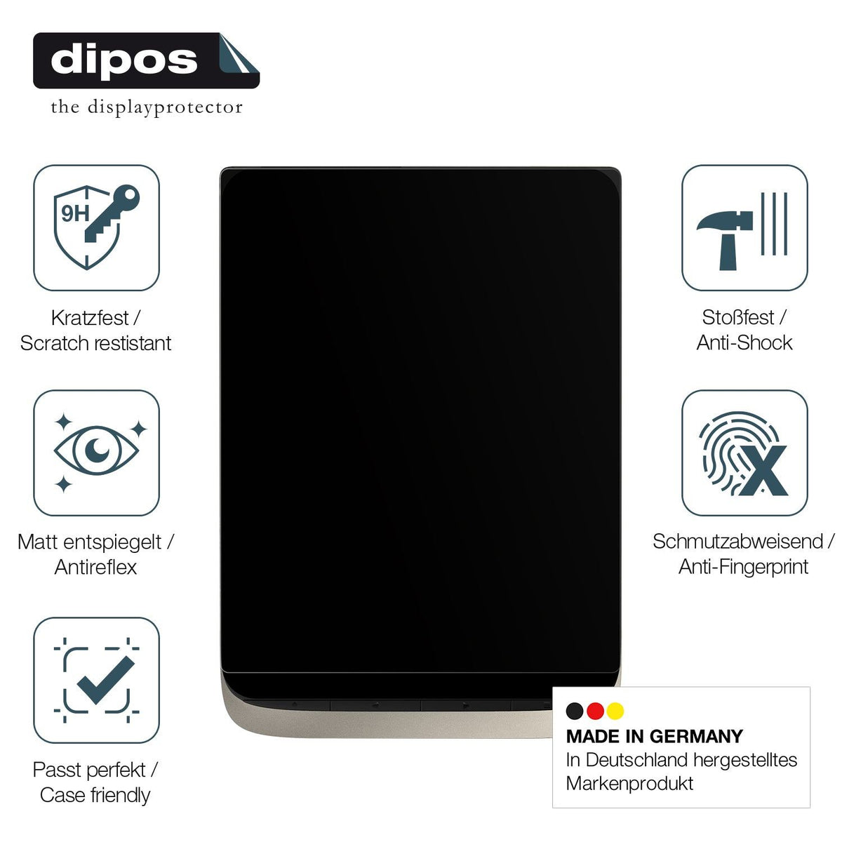 2x Screen Protector for PocketBook InkPad Color 3 matte Flexible Glass 9H dipos