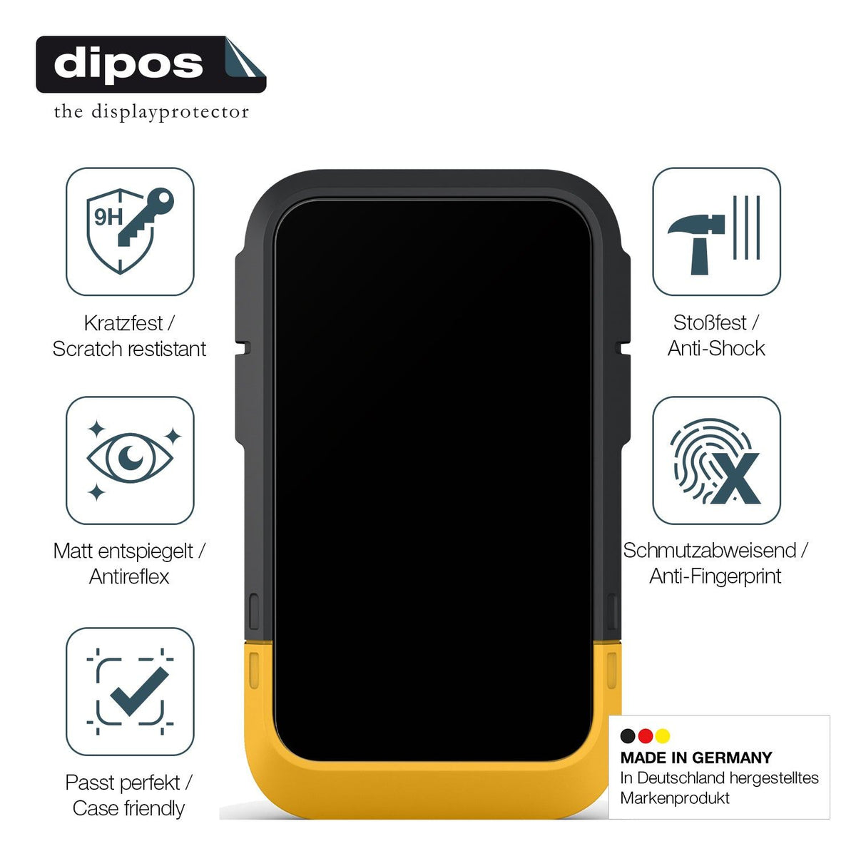 2x Screen Protector for Garmin Etrex SE matte Flexible Glass 9H dipos