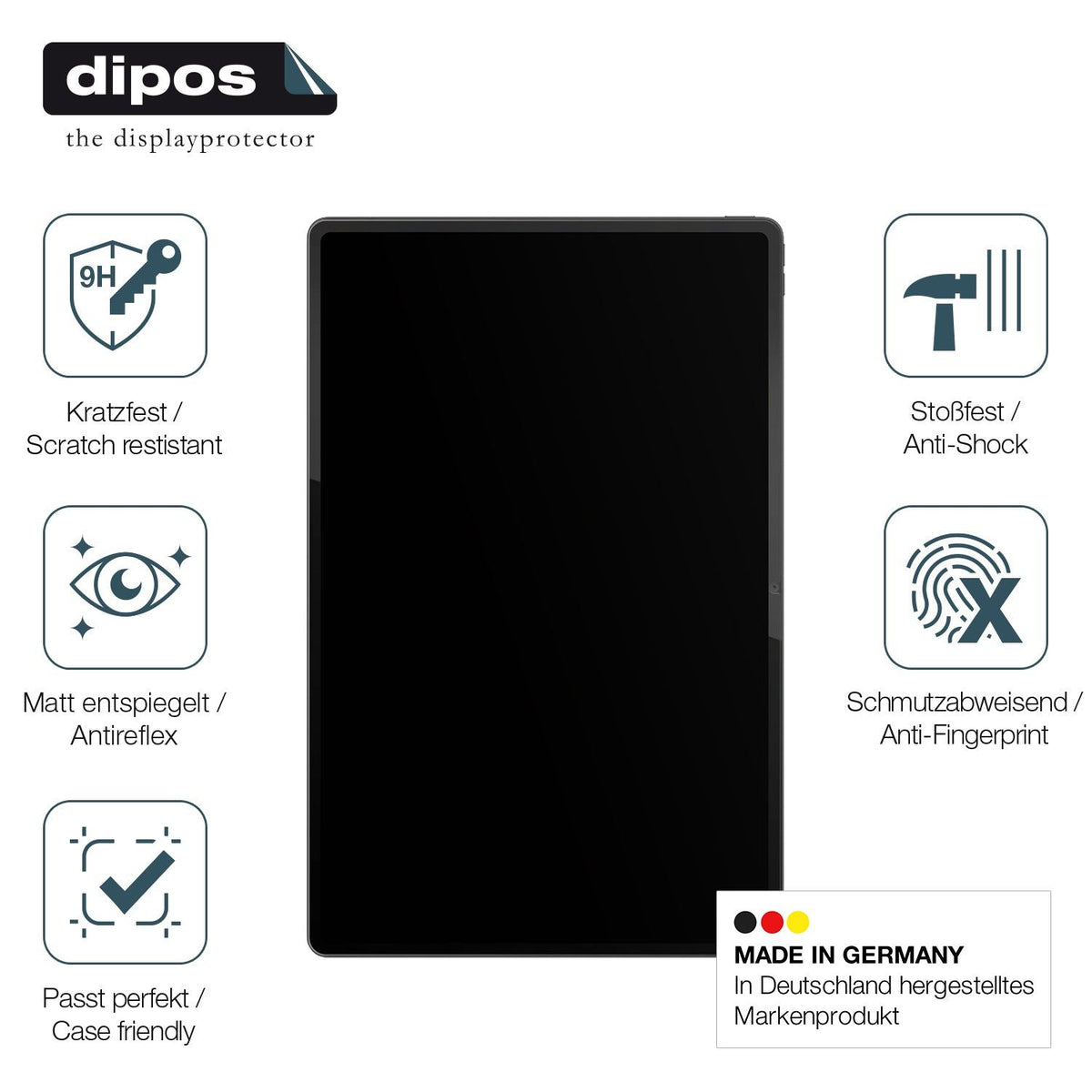 2x Screen Protector for Lenovo Tab Extreme matte Flexible Glass 9H dipos