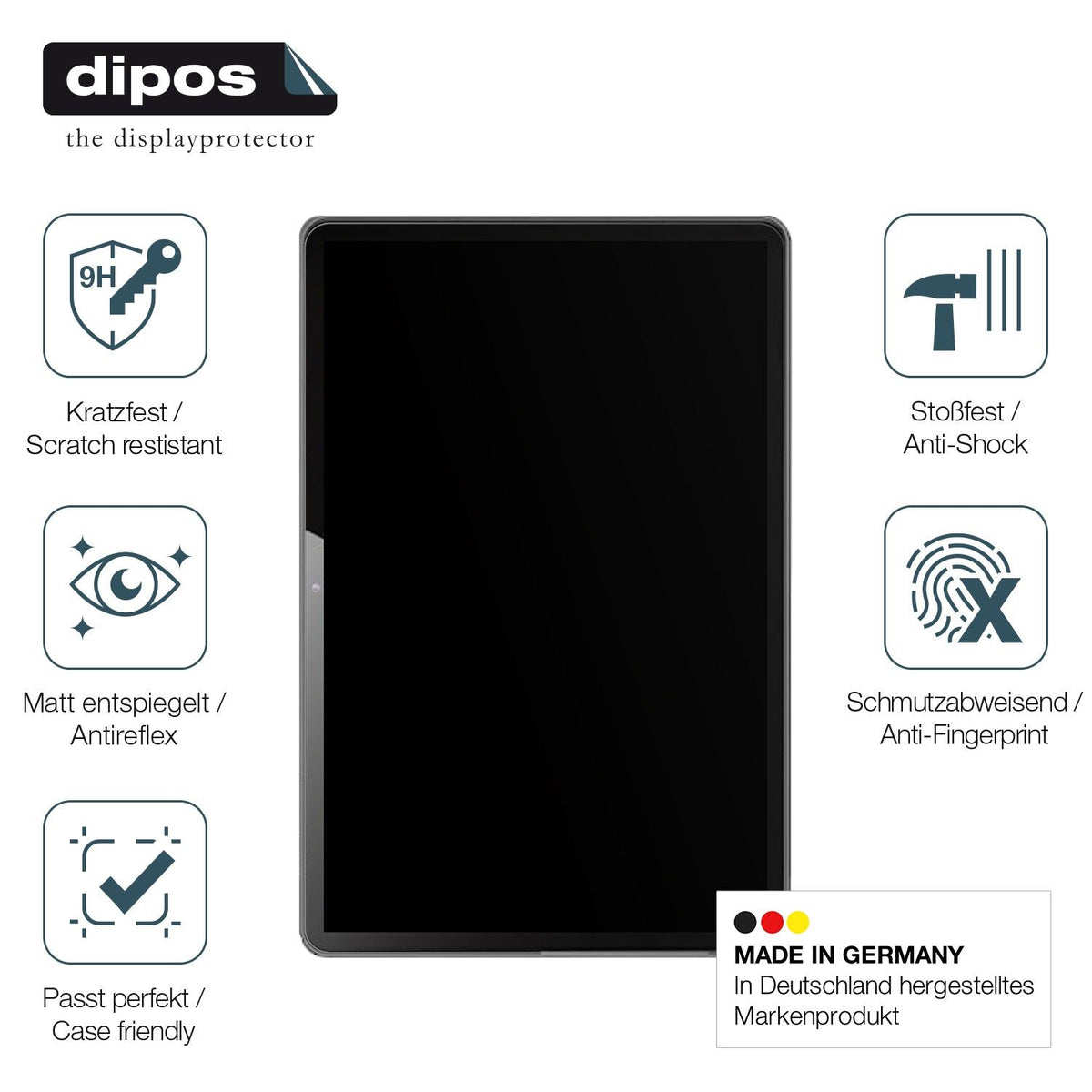 2x Screen Protector for Rebecco K70 Tablet matte Flexible Glass 9H dipos