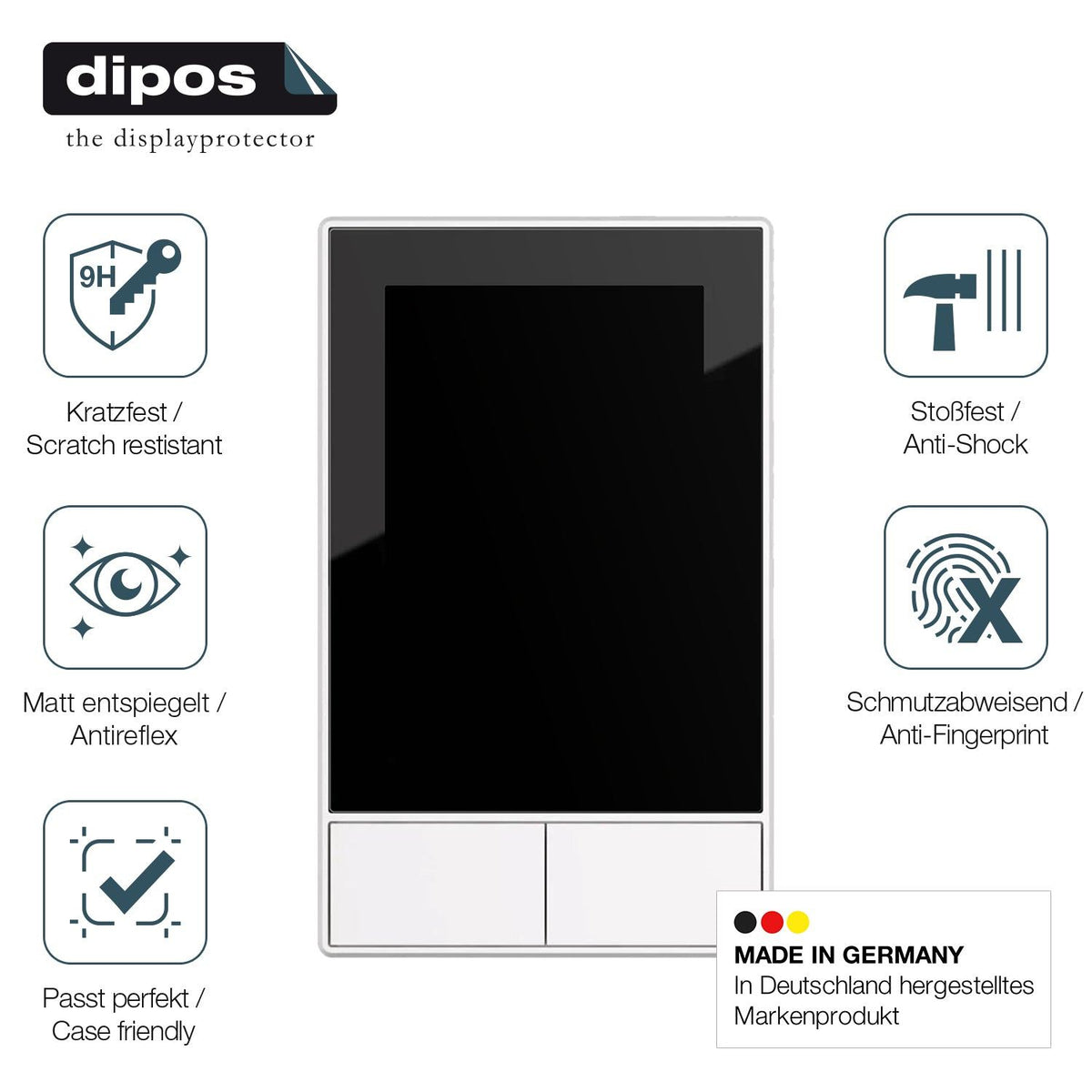 2x Screen Protector for SONOFF NSPanel-EUW matte Flexible Glass 9H dipos