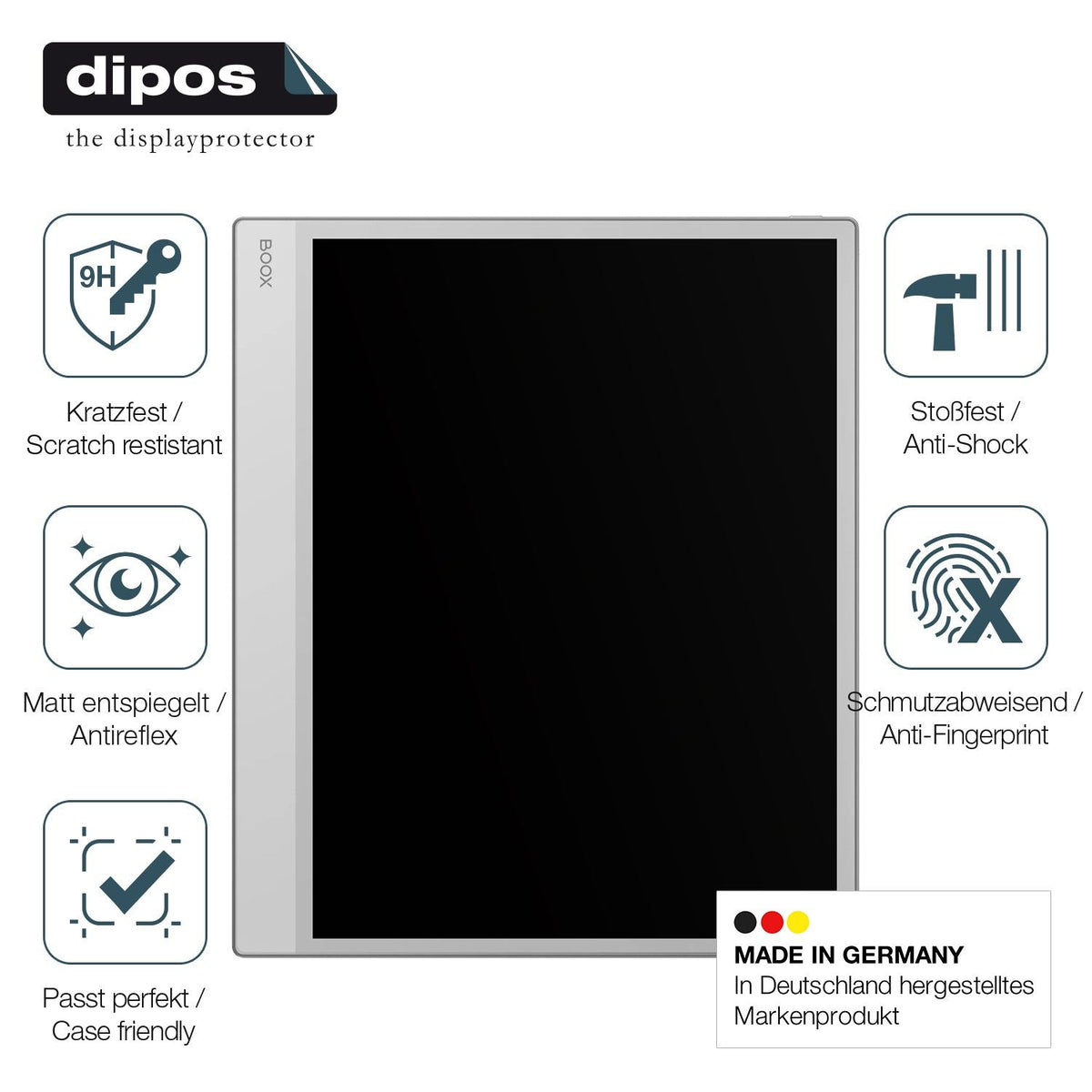 2x Screen Protector for Onyx Boox Note Max 13.3 matte Flexible Glass 9H dipos