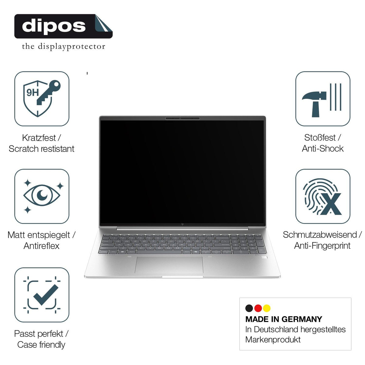 2x Screen Protector for HP Elitebook 665 G11 matte Flexible Glass 9H dipos