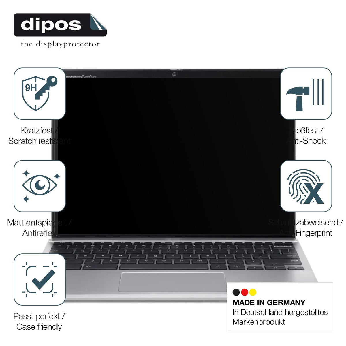 2x Screen Protector for Acer Chromebook Spin 312 matte Flexible Glass 9H dipos