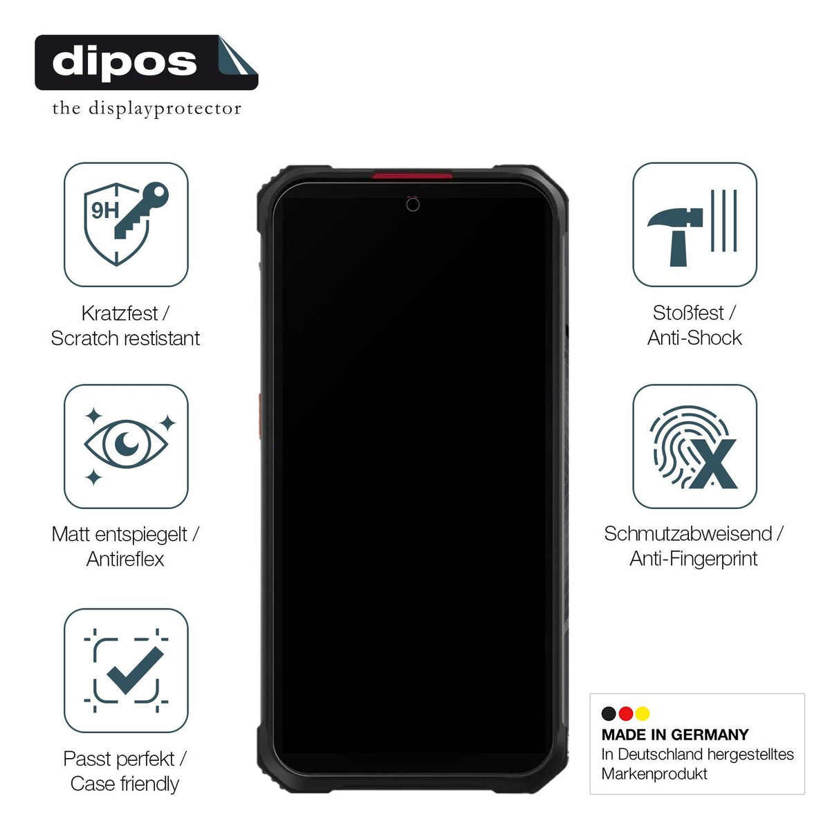 2x Screen Protector for Hotwav Cyber 9 Pro matte Flexible Glass 9H dipos