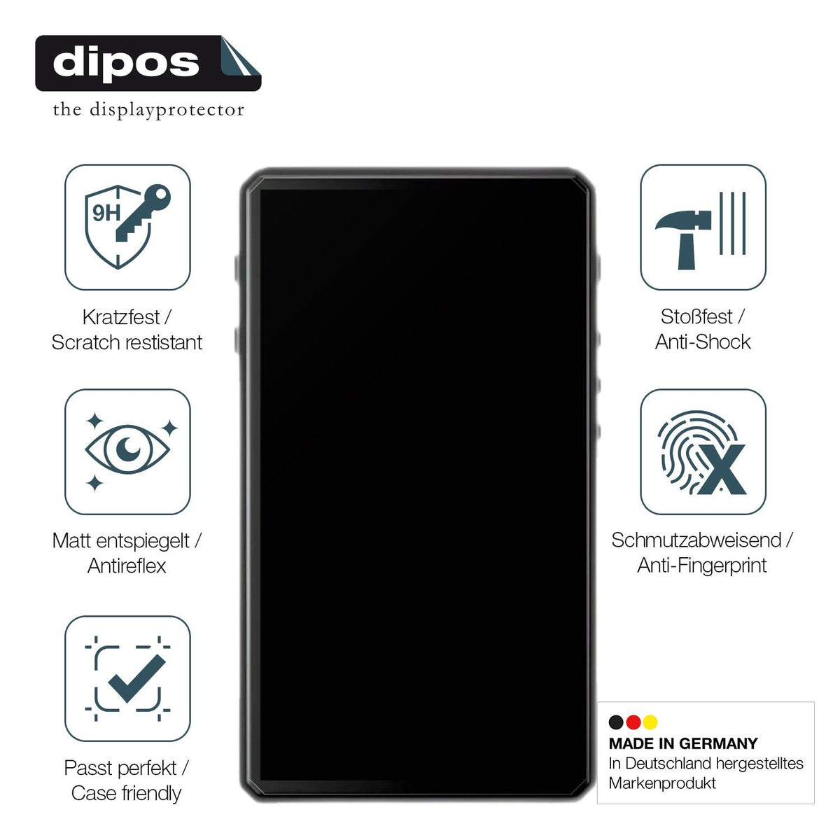 2x Screen Protector for HiBy R5 II matte Flexible Glass 9H dipos