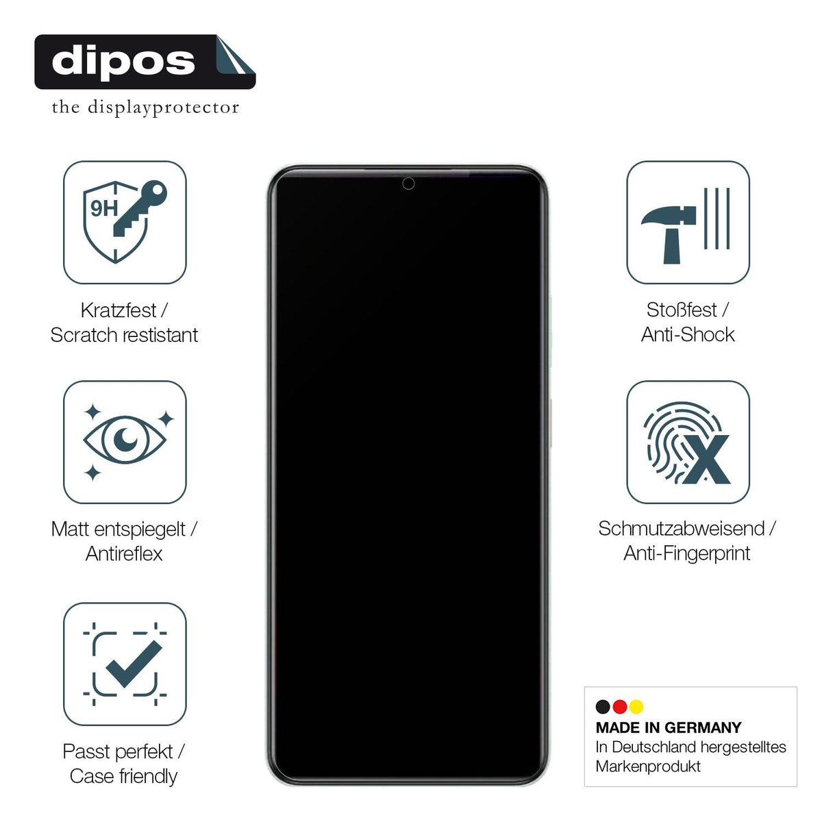 2x Screen Protector for ZTE Nubia V60 matte Flexible Glass 9H dipos