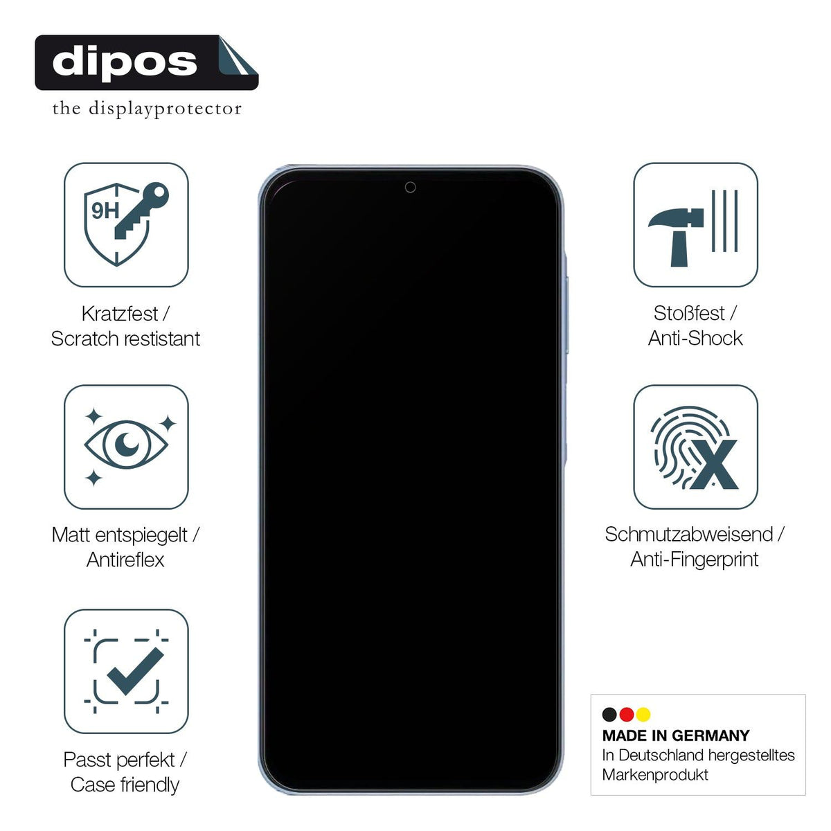 2x Screen Protector for Samsung Galaxy A25 matte Flexible Glass 9H dipos