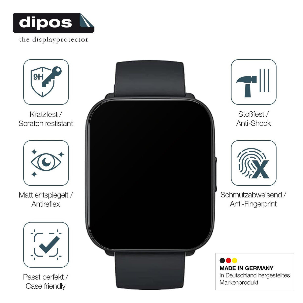 2x Screen Protector for Xiaomi Mibro Watch C2 matte Flexible Glass 9H dipos